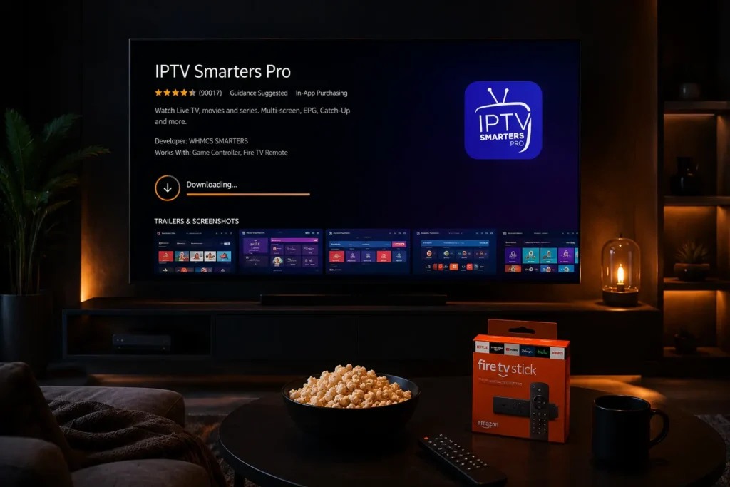 Amazon Fire TV Stick mit IPTV Streaming App und Live TV Kanälen