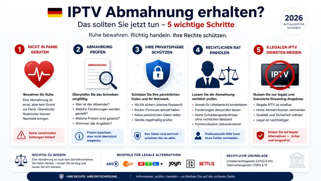 IPTV Abmahnung Deutschland was tun